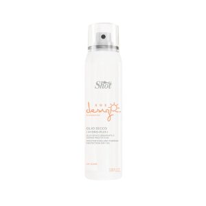 ACEITE SECO HIDRATANTE Y TERMO PROTECTOR CON FILTRO UV: Protege el cabello de planchas, secadores, rizadores y del sol gracias a sus filtros UV, manteniendo sano e hidratado el cabello. Envase: Aerosol de 100 ml.