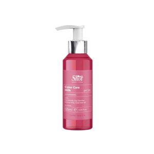 Leche protectora, hidratante, emoliente y con efecto sellador del color. Modo de uso: Aplicar sobre el cabello húmedo peinando y secar. SIN ACLARAR.