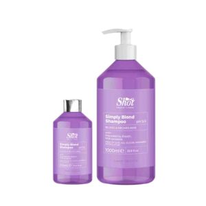 Simply Blond Champú Champú específico para cabellos rubios, con aclaraciones o mechas, nutre y revitaliza, dejando el cabello elástico y suave. Modo de uso: Aplicar sobre el cabello húmedo, masajear, aclarar después de 2 minutos.