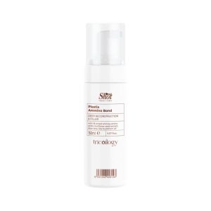 Mousse de reconstrucción profunda y rellenadora Un regenerador molecular y estructural para el cabello a base de 18 aminoácidos vegetales derivados del trigo y la soja enriquecido con aceites preciosos para un efecto espesante, nutritivo e iluminador.